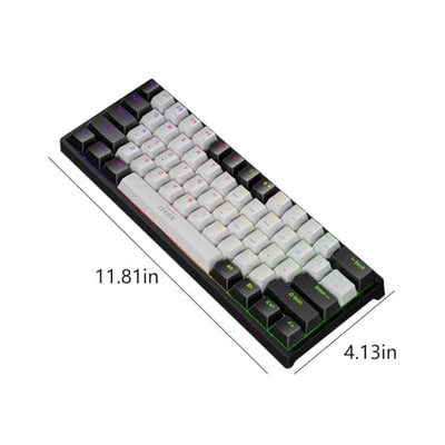 ELMWODHJ 60% Compact Wired Mechanical Gaming Keyboard