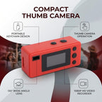 Aolidsive Mini Keychain Camera with 1080p Wide-Angle Video