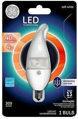 GE LED4DCAC-C3/OT 4W CA11 LED Bulb
