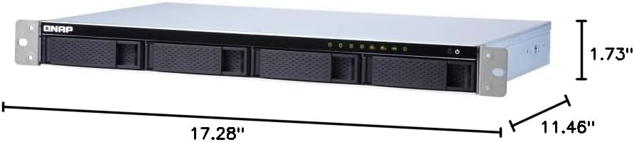 QNAP TS-431XeU-2G-US 4-Bay 1U Rackmount NAS