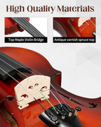 Ktaxon 4/4 Full Size Beginner Acoustic Violin Kit