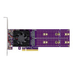 FEHUZHU ASM2824 Drive Bay Expansion Card with Cooling Fan