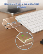 Laborio Adjustable Acrylic Keyboard Stand with Wrist Rest