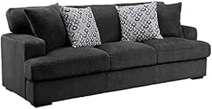 Lexicon Rivermeade 93.5" Plush Microfiber Sofa