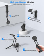 OMOTON Magnetic 2-in-1 Phone and Action Camera Tripod