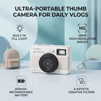 UPALDHOU Mini CCD Pocket Digital Camera with 1080P Video