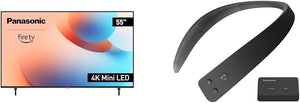 Panasonic 55" 4K Mini LED TV with Neck Speaker Bundle