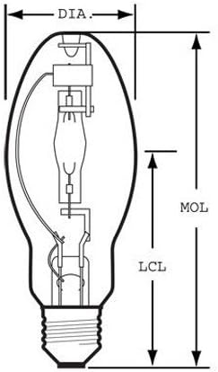 GE MVR175/U/MED Metal Halide Light Bulb