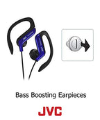 JVC HAEBR80B Black Sports Clip Headphones