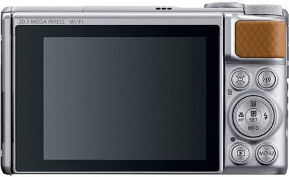 Canon SX740 HS Silver Digital Camera Bundle (Renewed)