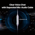 AZLA ARES Clear Hybrid In-Ear Gaming Earbuds with Mic