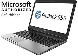 HP 655 G1 ProBook Laptop AMD A10 8GB 128GB SSD Renewed