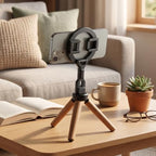Zopsc Magnetic Phone Tripod Mount with N52 Magnets and Cold Shoe