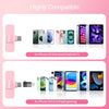HONGJIEYUAN Pink Wireless Lavalier Microphone Set