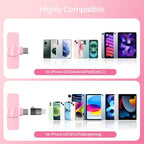HONGJIEYUAN Pink Wireless Lavalier Microphone Set