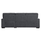 Lexicon Winona Charcoal Sectional Sofa with Right Chaise