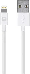 Monoprice 112836 Lightning to USB Cable - MFi Certified, 6-inch White