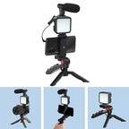 IHRTLH Portable Continuous Fill Light with Phone Holder and Stand