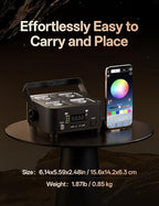 LYJFBD Battery-Powered Wireless RGBWA LED Stage Uplights