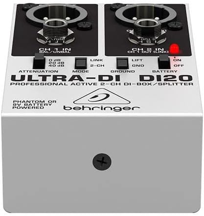 Behringer DI20 Ultra-DI Professional Active 2-Channel DI-Box