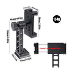 Fabater Phone Tripod Mount with 360 Ball Head and Dual Cold Shoe