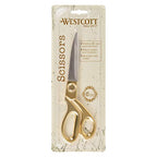 Westcott 17196 8-Inch Gold Stainless Steel Scissors