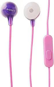 Sony MDREX15AP/V In-Ear Earbud Headphones with Mic Violet