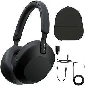 Sony 1000-XM5 Noise Canceling Headphones - Black (Renewed) — main product image