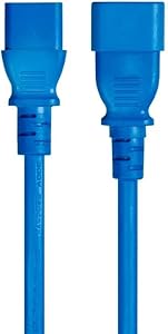 Monoprice 133614 Power Extension Cable 3ft Blue — main product image