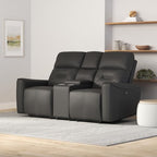 Lexicon S189446GY-2PW Edelweiss Power Reclining Loveseat Gray