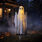 Ruivata 5FT Hanging Swinging Ghost Halloween Yard Decoration