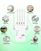 qjiegnkflasngfjtire 1200Mbps Dual-Band WiFi Range Extender