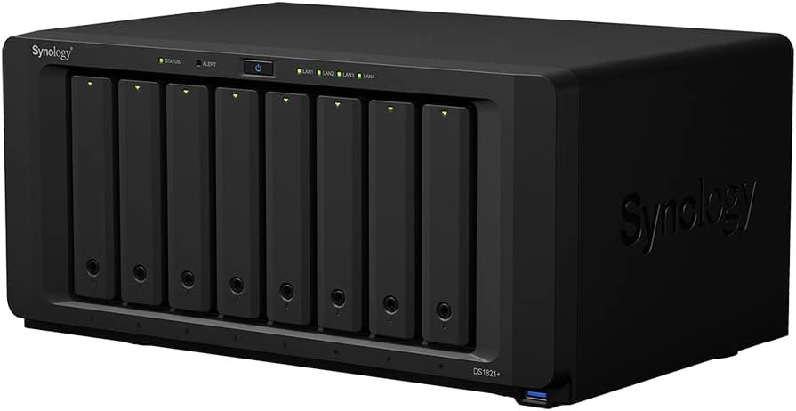 Synology DS1821+ NAS 96TB Bundle: 8 x 12TB IronWolf Drives