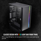 Thermaltake CA-1Y1-00M1WN-00 H700 TG Black Mid Tower ARGB Case