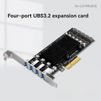Raxmolo 4-Port PCIe to USB 3.2 Gen 2 Expansion Card