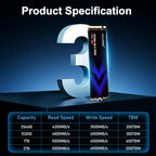 HUADISK HYV2TBX4 PCIe 4.0 NVMe Internal SSD