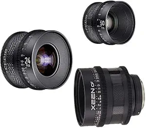 Rokinon XEEN CF 3 Lens Bundle Canon EF