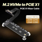 Raxmolo PCIe 3.0 X1 to M.2 NVMe 90-Degree SSD Riser Adapter