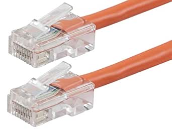 Monoprice 113239 Cat6 Ethernet Cable 1ft Orange — main product image