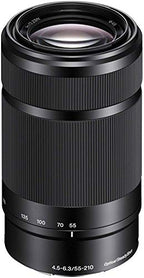 Sony K-91780-10 55-210mm E-Mount Lens + Flash Kit