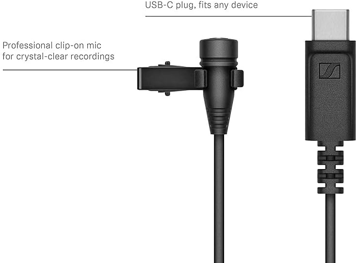 Sennheiser 509261 XS Lav USB-C Pro Audio Condenser Microphone