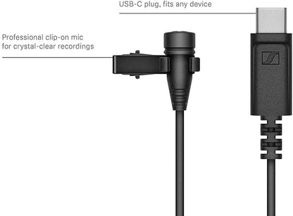Sennheiser 509261 XS Lav USB-C Pro Audio Condenser Microphone