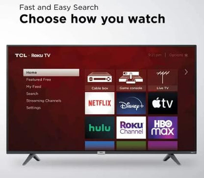 TCL 43S431 43" 4K UHD HDR LED Smart TV Renewed