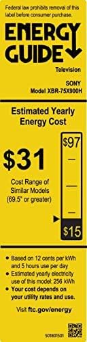 Sony XBR75X900H 75-Inch 4K Ultra HD Smart TV Renewed