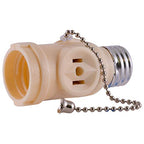 GE 54180 2-Outlet Socket Adapter with Pull Chain