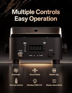 LYJFBD Battery-Powered Wireless RGBWA LED Stage Uplights