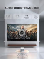VISSPL 4K-Ready Smart Mini Projector with Auto Focus