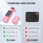 Diydeg Handheld POV Camera with 180° Rotating Lens