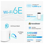 TP-Link Deco XE75 Pro AXE5400 Tri-Band WiFi 6E Mesh Renewed