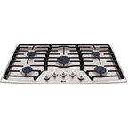 LG LCG3611ST 36-Inch Stainless Steel Gas Cooktop, 5 Burners